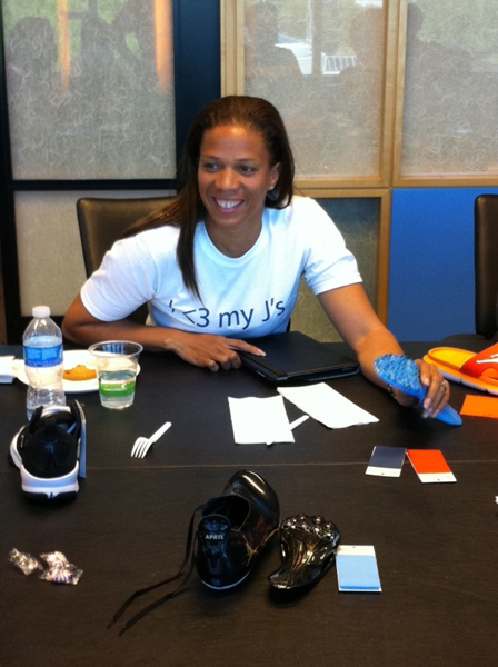 April Holmes Meets With Jordan Brand On 