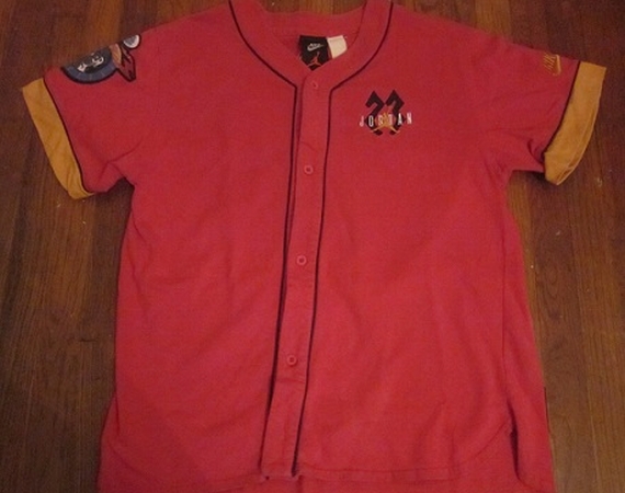 vintage jordan baseball jersey