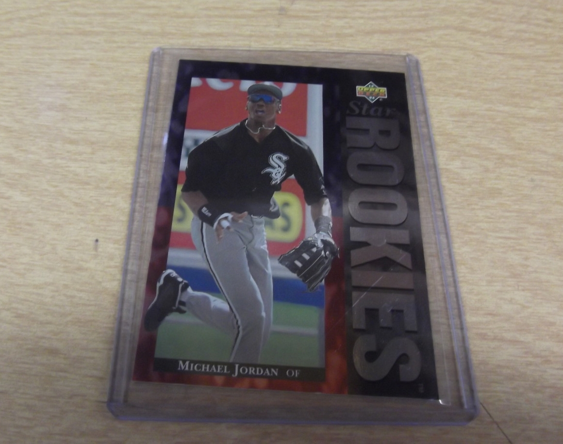 michael jordan rookie baseball card white sox