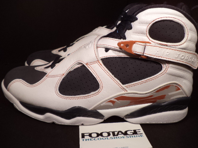 jordan 8 white and orange