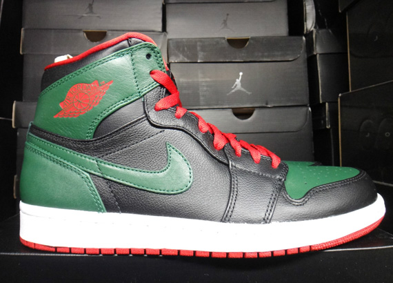 jordans green and red