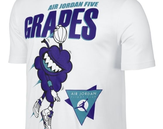air jordan 5 grape t shirt