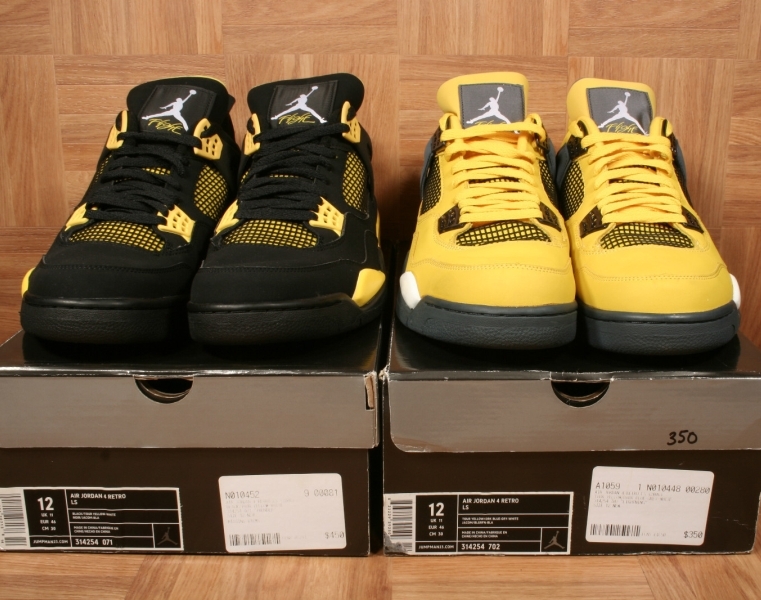 Air Jordan IV "Thunder and Lightning" Available on eBay Air Jordans