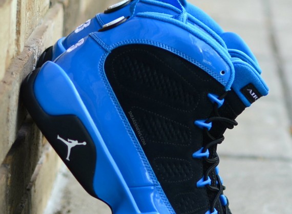 blue patent leather jordans