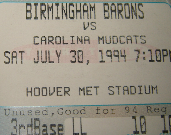 Lot Detail - 1994 Michael Jordan Birmingham Barons Signed Game