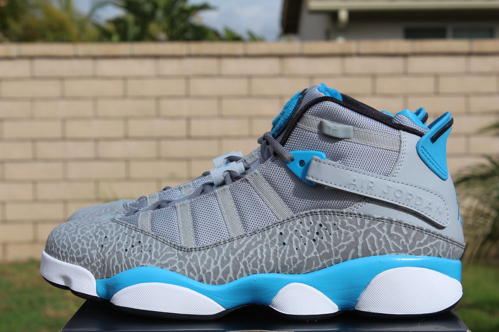 jordan 6 rings blue and grey