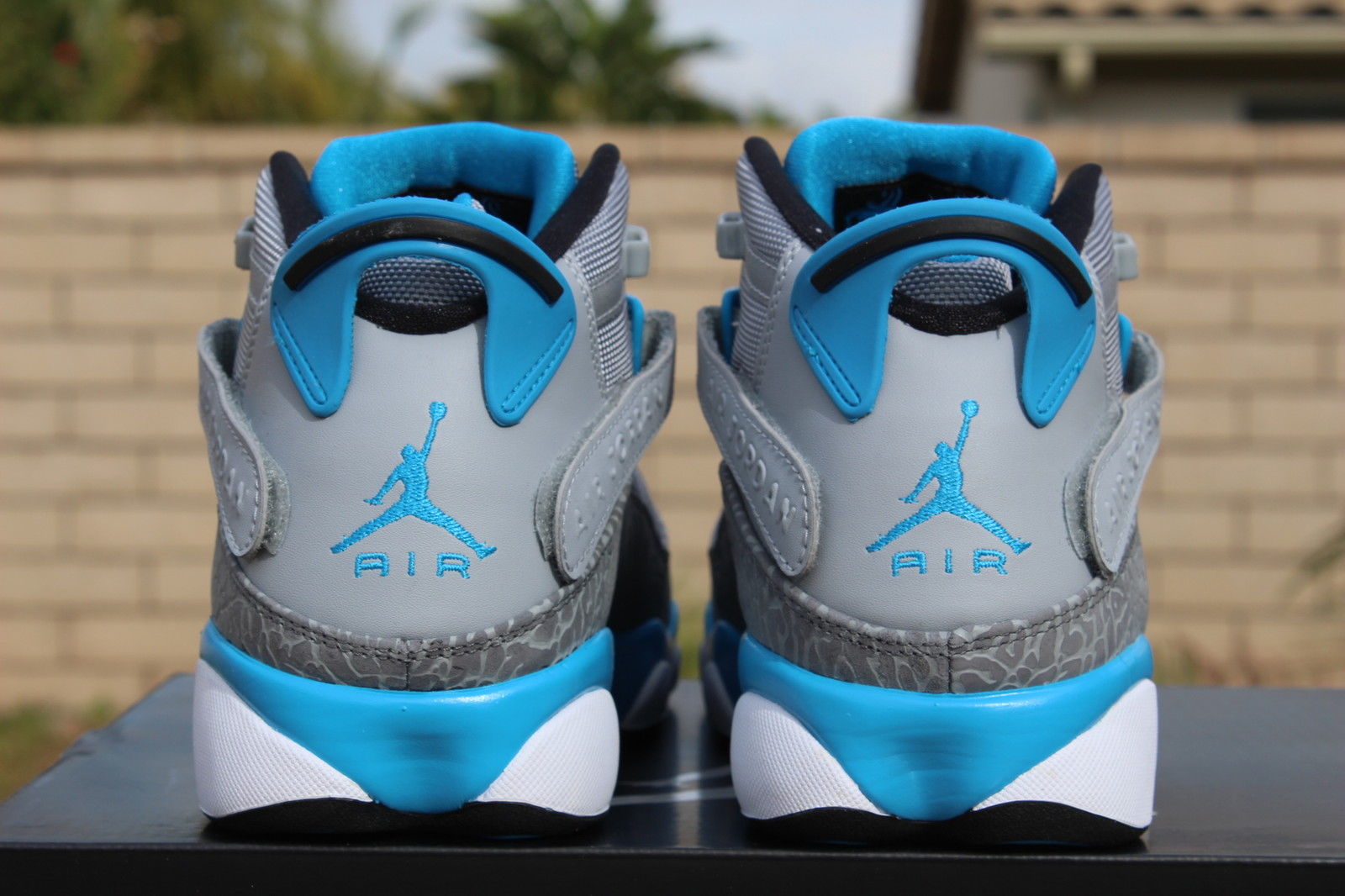 jordan 6 rings blue and grey