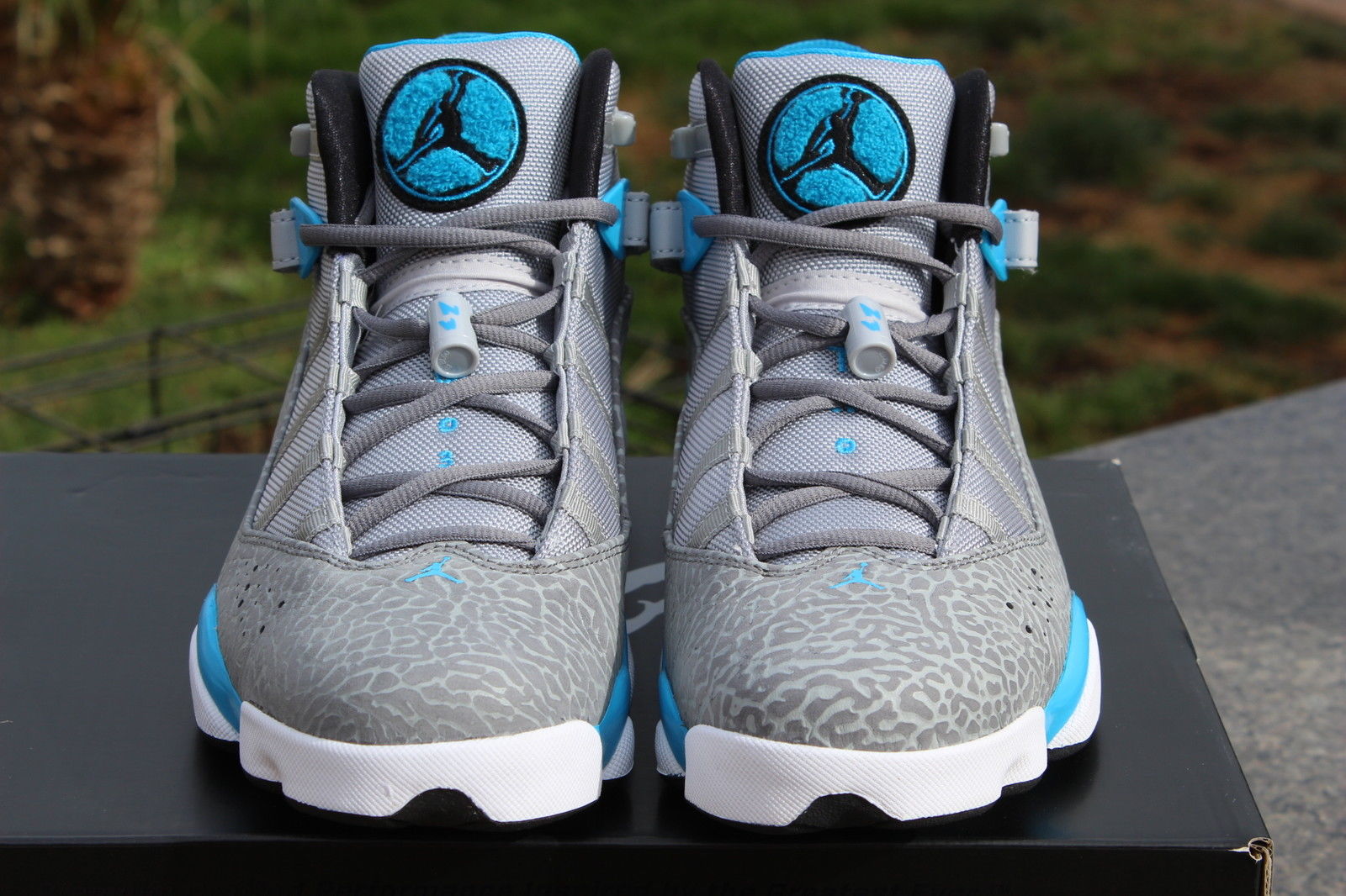 six rings jordans blue
