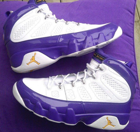 purple jordan 9s