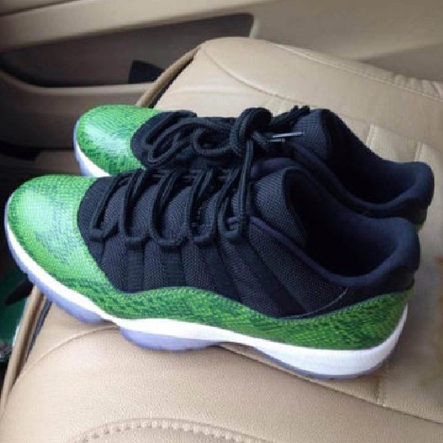 green snakeskin 11 lows