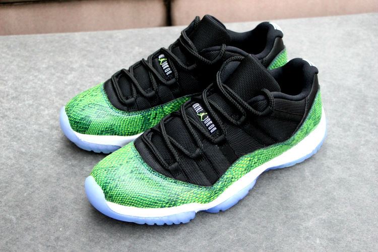 snakeskin jordans green