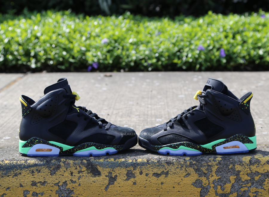 black and green jordan 6