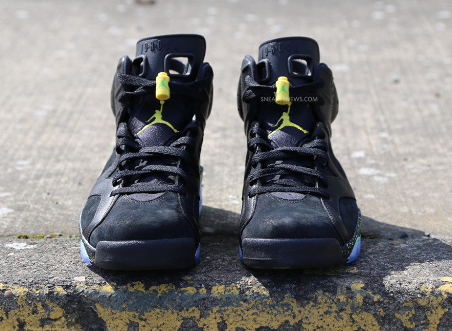 black and green jordan 6