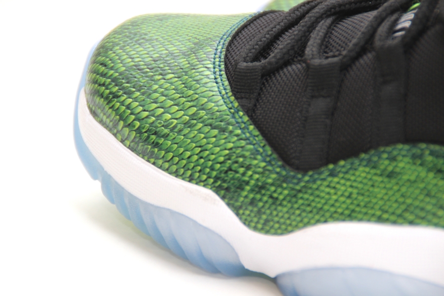 green snakeskin 11 lows