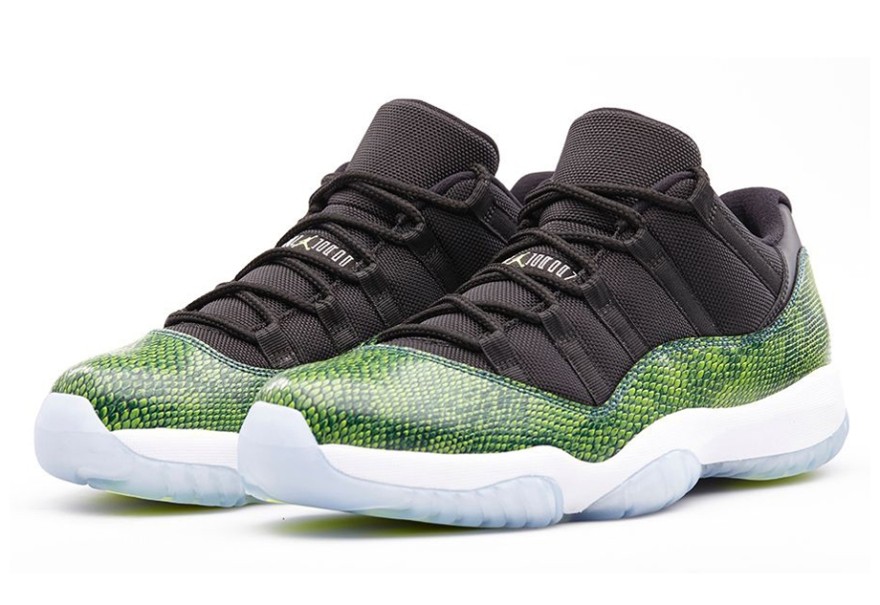 jordan 11 retro low green snakeskin
