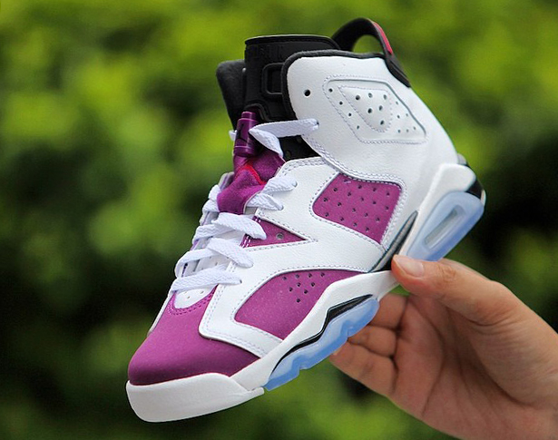 air jordan 6 white pink