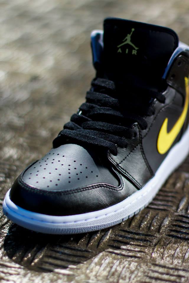 black yellow grey jordans