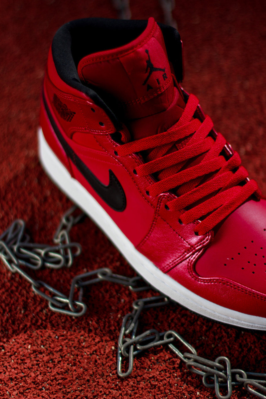 red black white air jordans