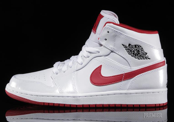 air jordans 1 white and red