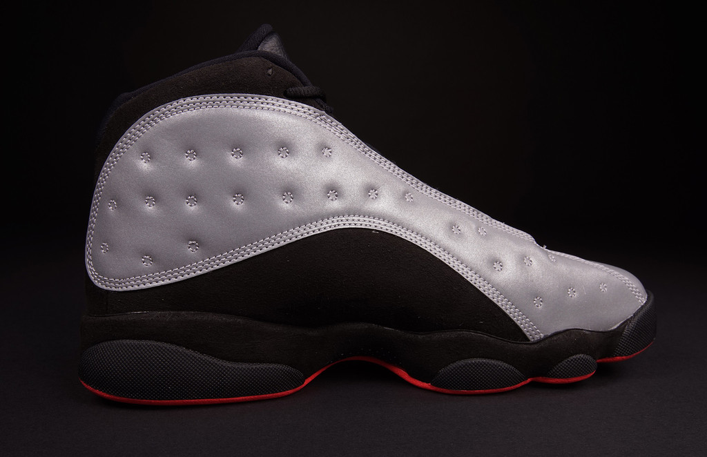 jordan 13 black reflective