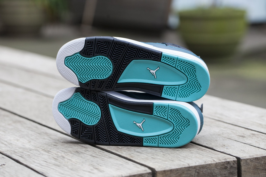Air Jordan 4 "Teal" Includes Little Feet Air Jordans, Release Dates