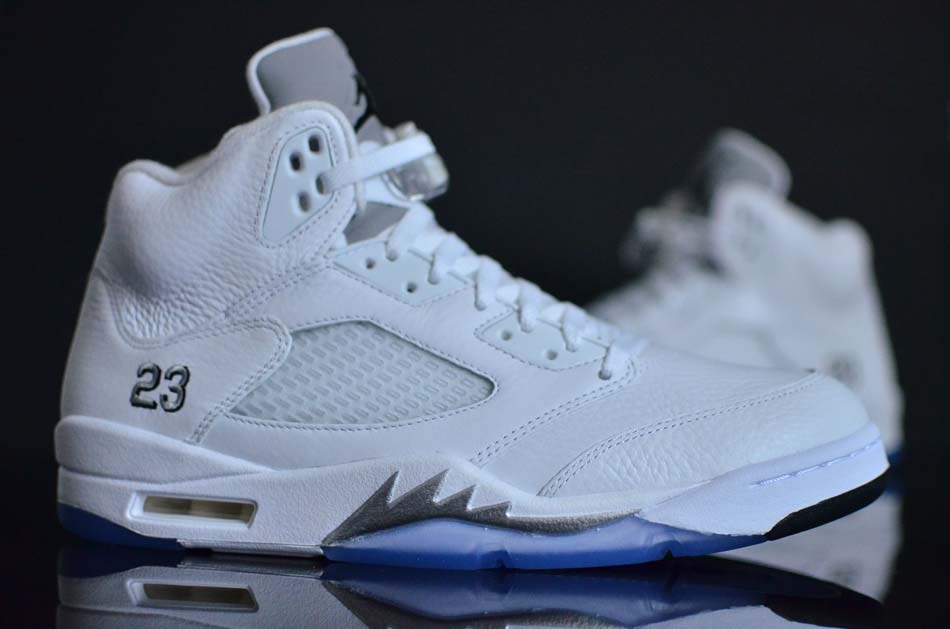retro 5 metallic silver