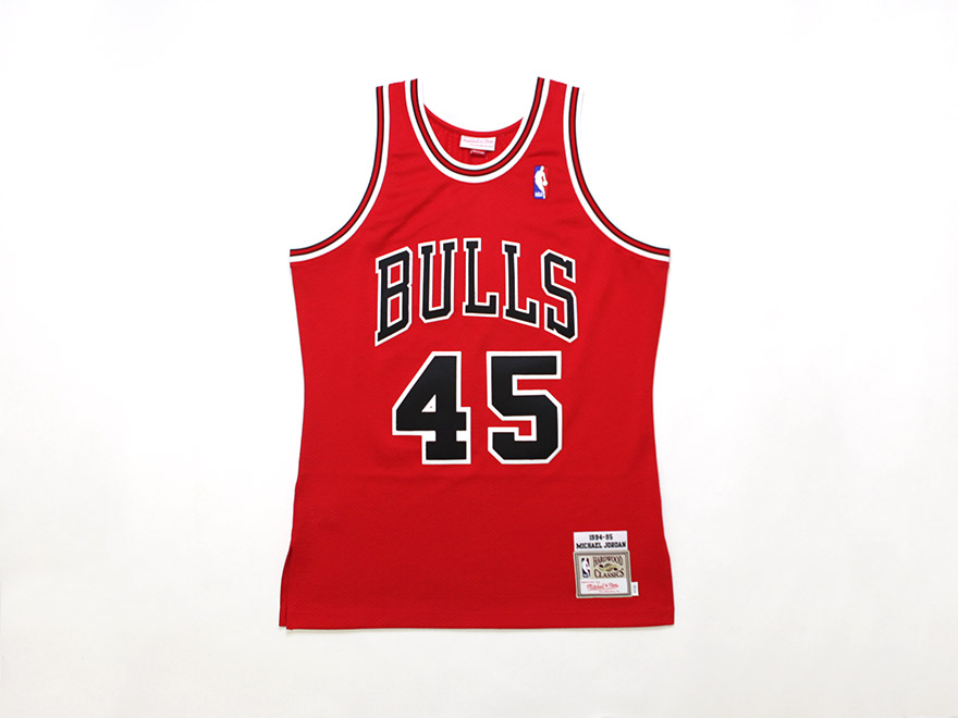 Michael Jordan's #45 Chicago Bulls Jersey By Mitchell & Ness 