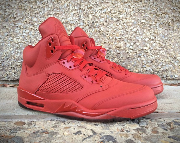 all red jordans 5