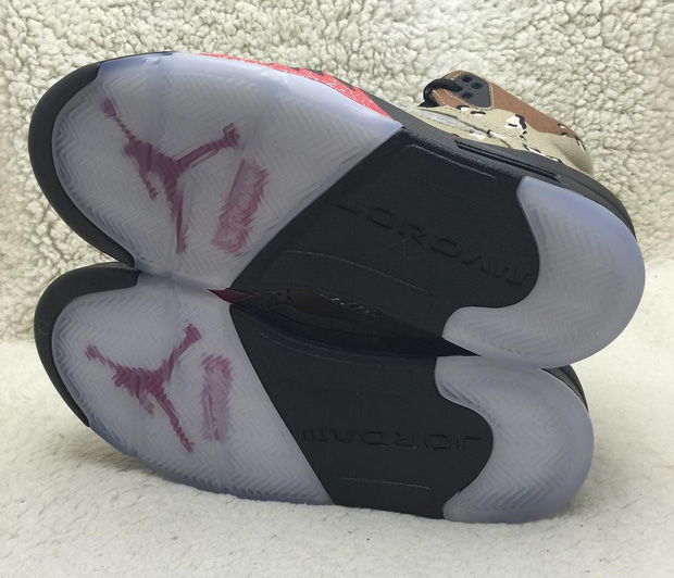 The Details That Make Up The Supreme x Air Jordan 5 Desert Camo