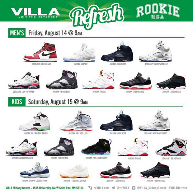 Villa Recent Jordan Releases This Weekend - Air Jordans, Release Dates & More