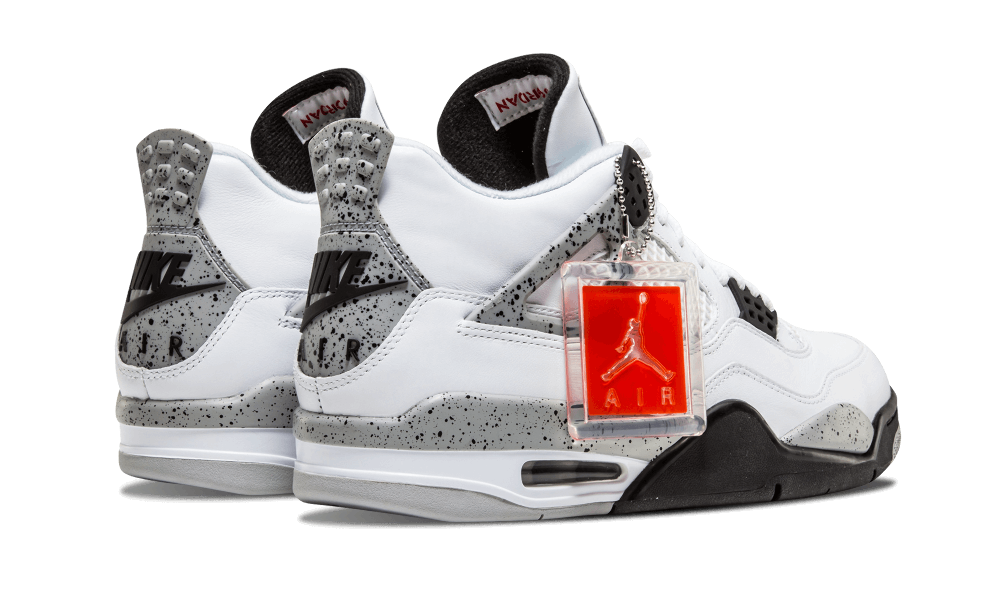 white cement 4 jordans