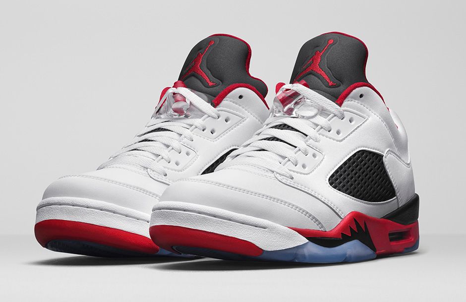 fire red 5s finish line