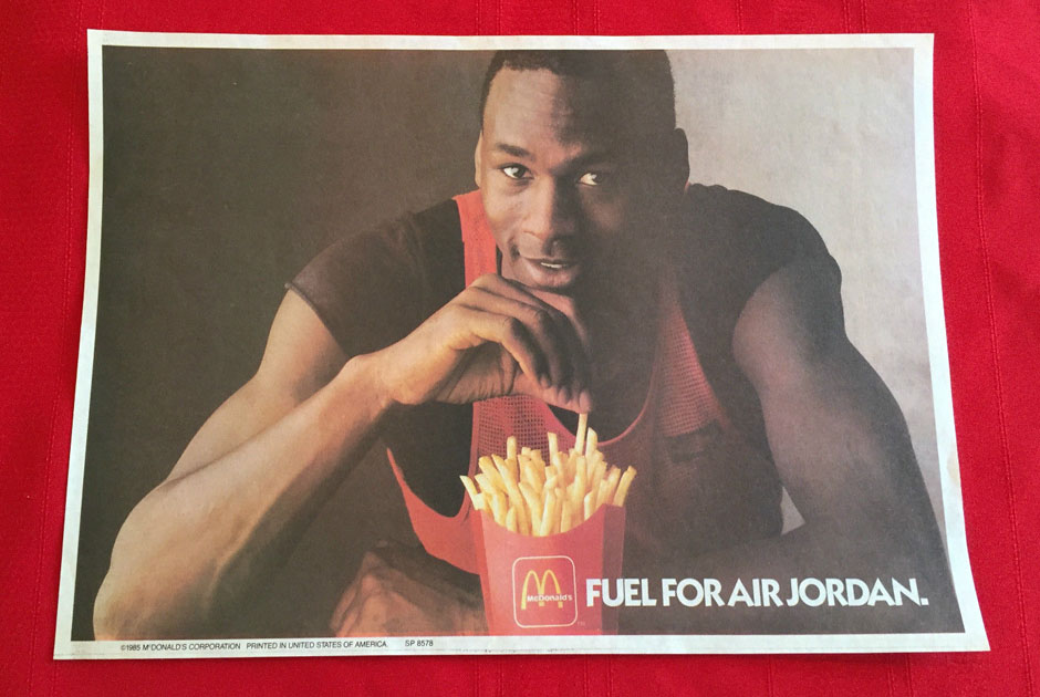 minimal uregelmæssig Nedgang Vintage Gear: Michael Jordan McDonald's "Fry Fuel" Ad - 1985 - Air Jordans,  Release Dates & More | JordansDaily.com