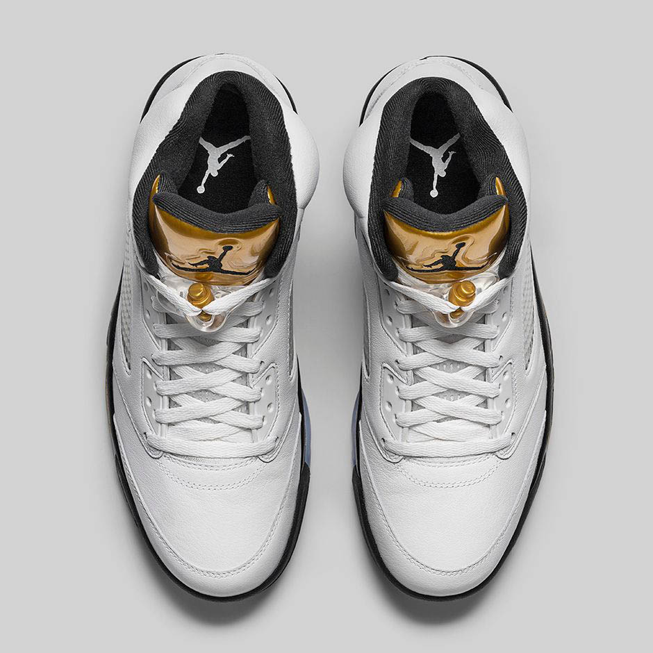 jordan 5 metallic gold