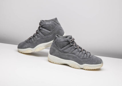 all grey suede 11s