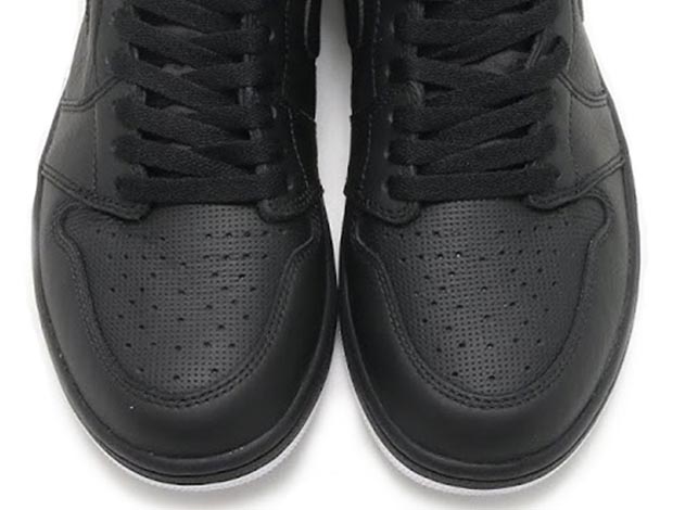 air jordan 1 perforated black