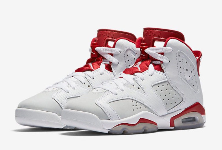 white varsity red 6s