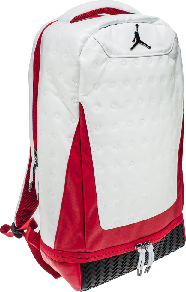 jordan retro 13 backpack red and white