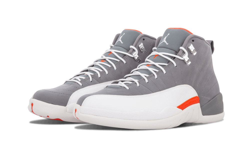 jordan 12 grey and orange