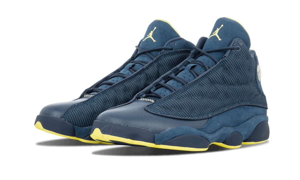 blue and yellow 13s