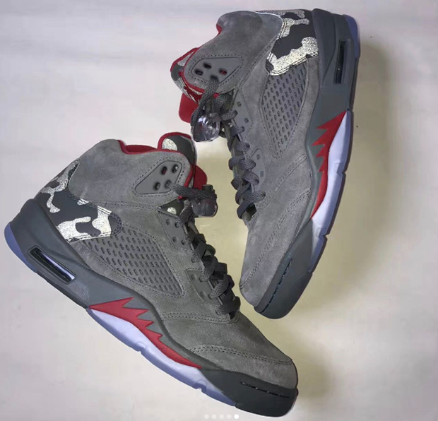 retro 5 grey camo