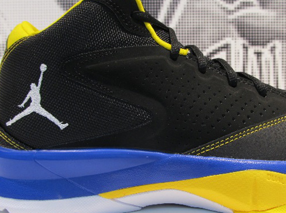 blue and yellow jordans