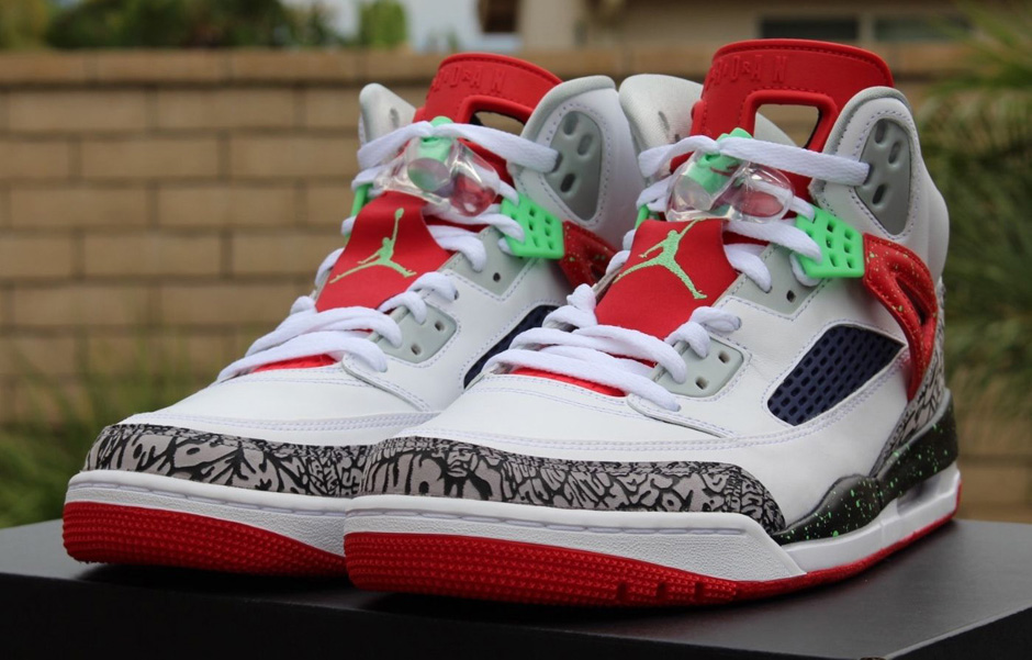 Как заказать кроссовки с пойзона. Nike Air Jordan Spizike White Red. Air Jordan Spizike Green. Jordan Spizike White Green.