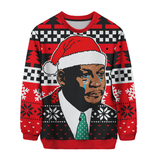 The Crying MJ Christmas Sweater Is Real And It's Available Now - Air ...