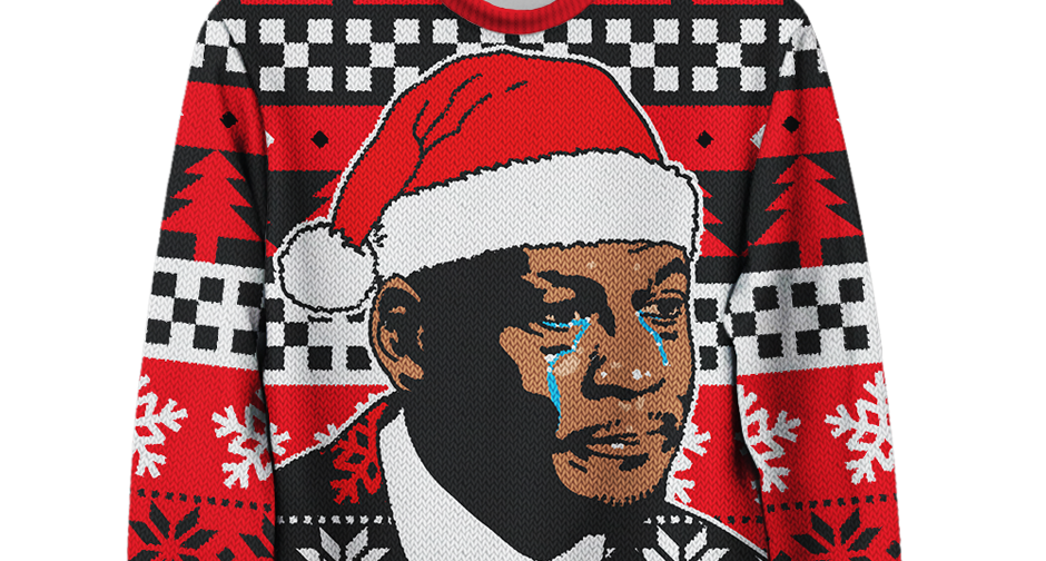 The Crying MJ Christmas Sweater Is Real And It's Available Now